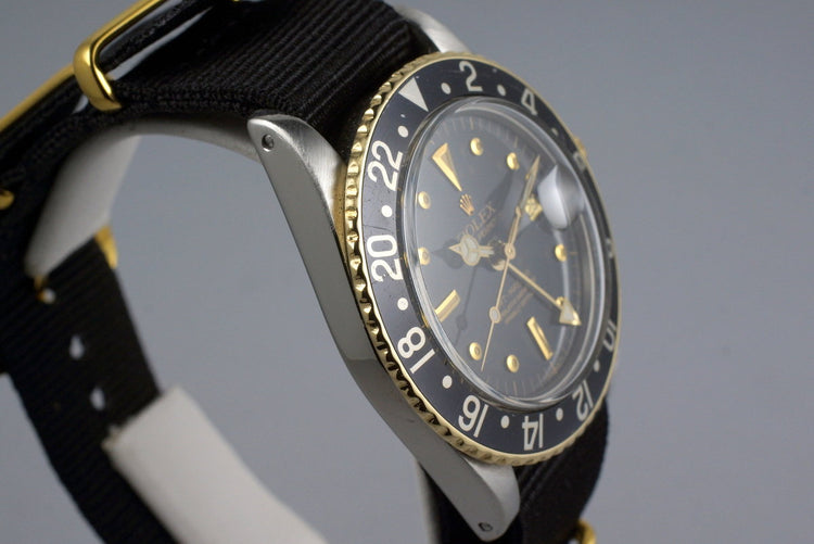 1979 Rolex Two Tone GMT 1675 Black Nipple Dial