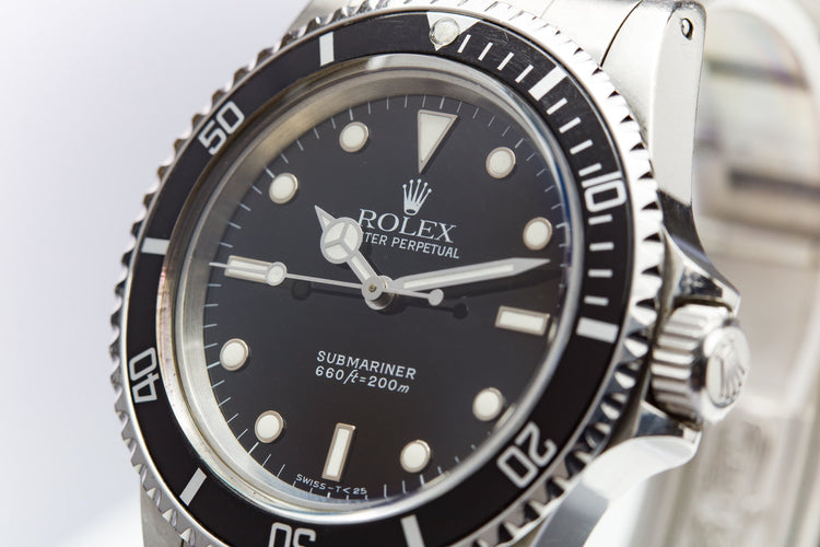 1988 Rolex Submariner 5513 WG Surround with Creamy Lume & Hands