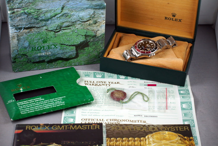 1993 Rolex 16710 GMT with Box and Papers