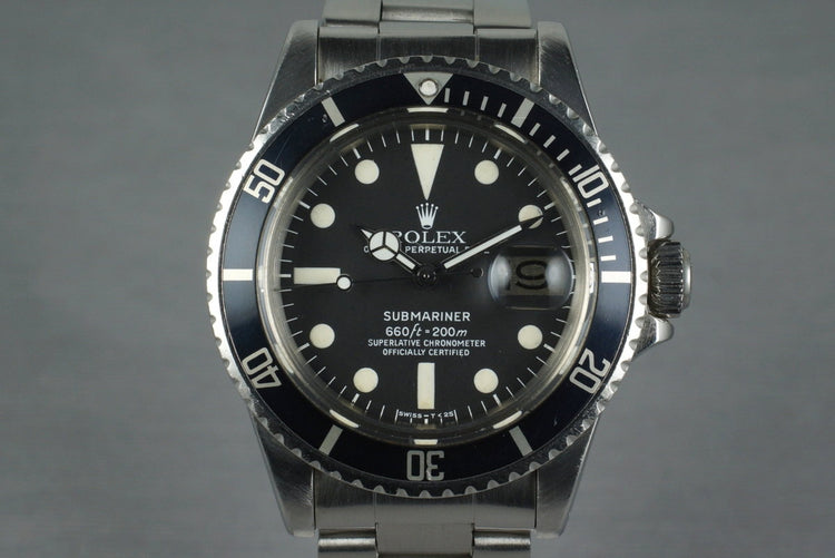 1978 Rolex Submariner 1680 with Box and Papers