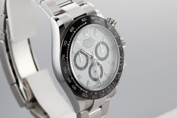 2018 Rolex Ceramic Daytona 116500LN White Dial with Box and Papers