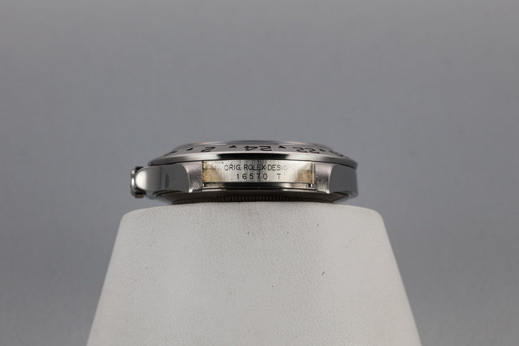 2005 Rolex Explorer II 16570 Black Dial