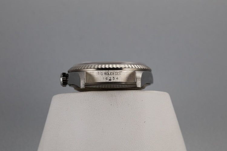 2000 Rolex DateJust 16234 Tapestry Dial with Box and Papers