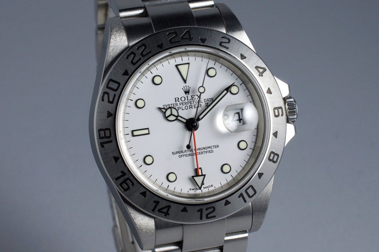 2004 Rolex Explorer II 16570 White Dial with Box and Papers