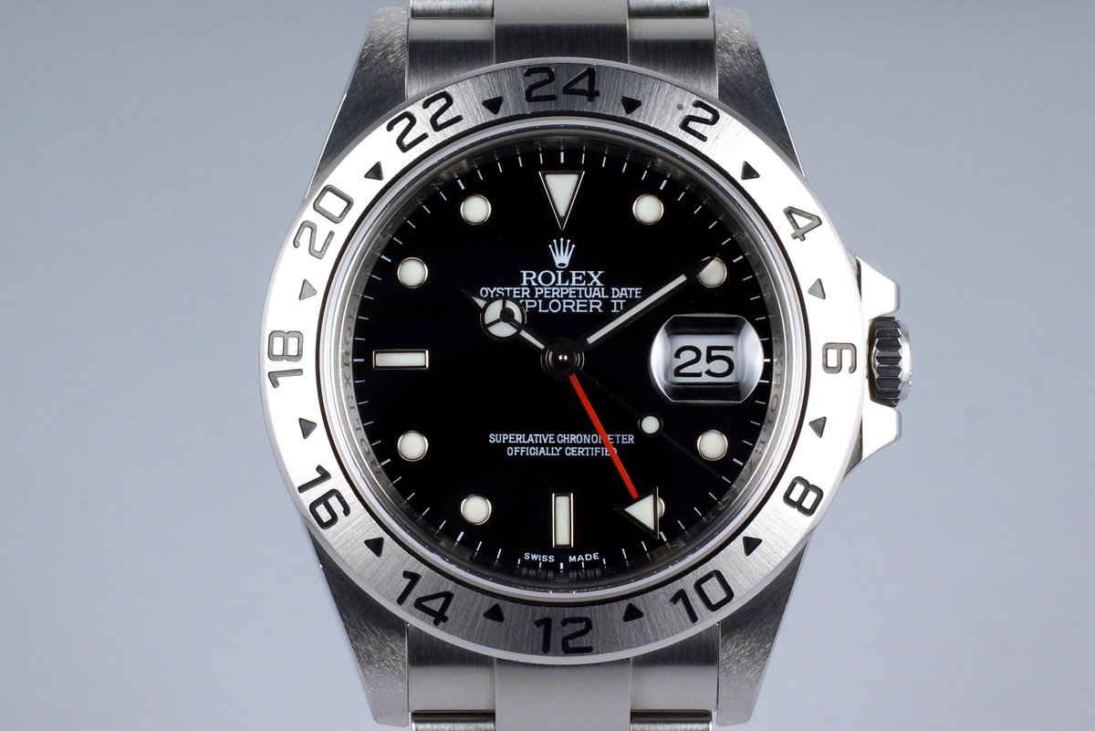 zone forhold fugtighed HQ Milton - 2009 Rolex Explorer II 16570 Black Dial with 3186 Movement,  Inventory #8205, For Sale