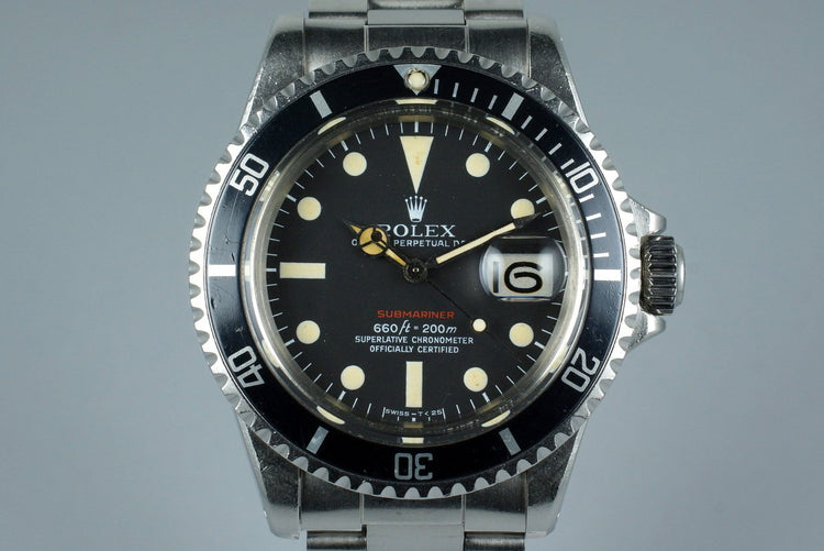 1972 Rolex Red Submariner 1680 Mark V Dial