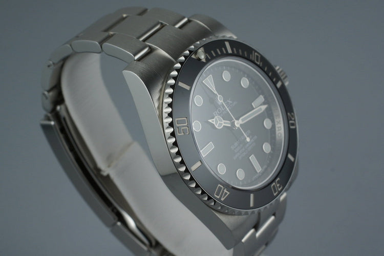 2010 Rolex Submariner 114060 with Box and Papers