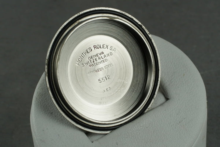 1962 Rolex Submariner 5513 PCG with Mark 1 Gilt Chapter Ring Dial