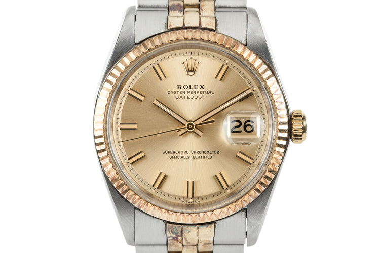1970 Rolex Two Tone DateJust 1601 Wideboy