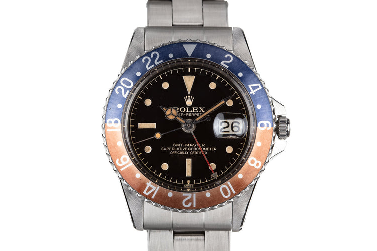 1961 Rolex GMT-Master 1675 with Gilt Chapter Ring Exclamation Dial