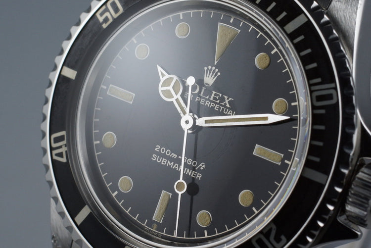 1963 Rolex Submariner 5512 PCG Gilt Glossy Chapter Ring Dial