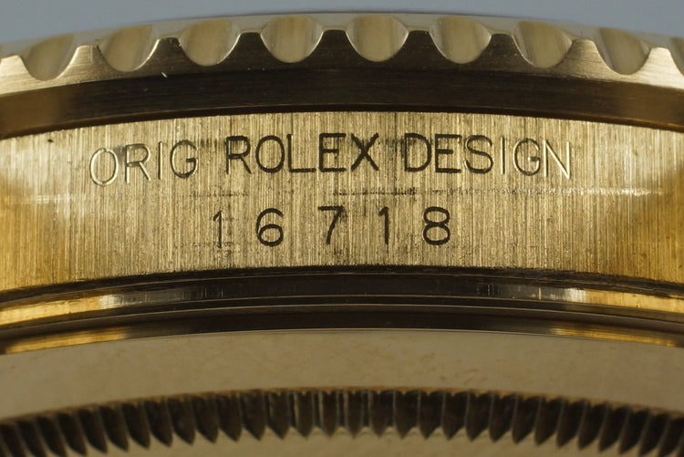 1994 Rolex YG GMT II 16718 with Box and Papers