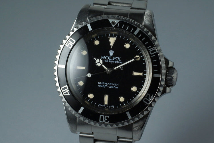1985 Rolex Submariner 5513 Spider Dial