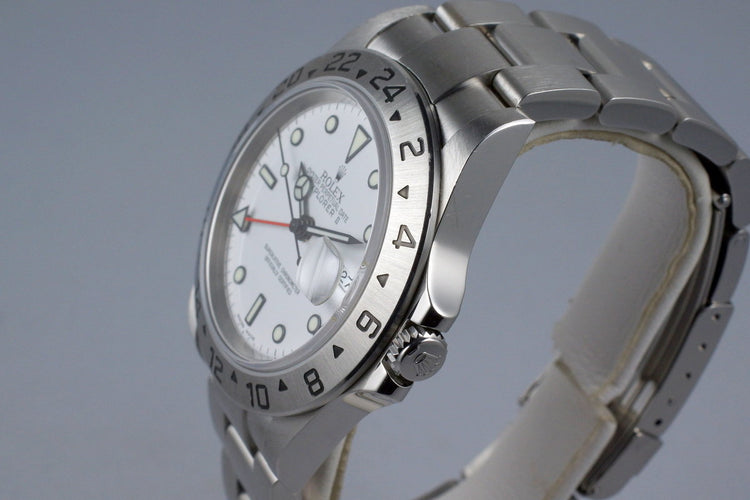 2006 Rolex Explorer II 16570 White Dial