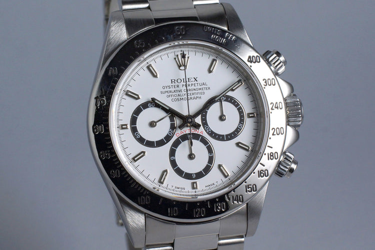 1995 Rolex Zenith Daytona 16520 White 'Inverted 6' Dial