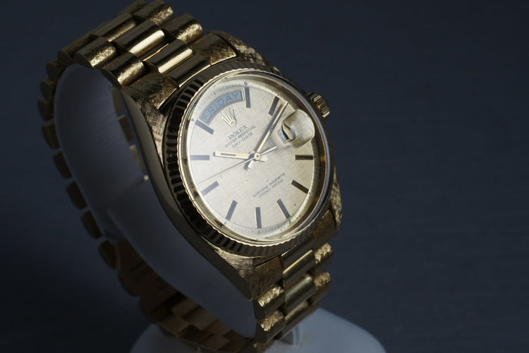 1970 Rolex Vintage President 1803 with Linen Dial and Morellis finish