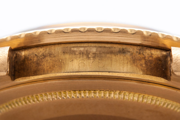 1969 Rolex 18K YG GMT 1675 Brown Dial and Concord Hands