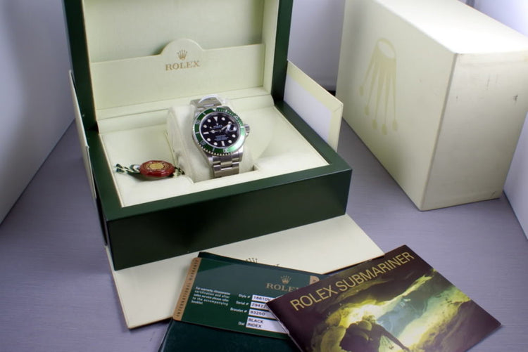 Rolex Green Submariner Ref: 16610V Z Serial 5oth Anniversary