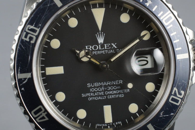 1982 Rolex Submariner 16800