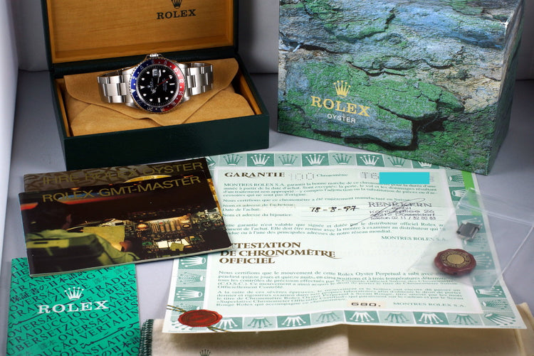 1996 Rolex GMT 16700 with Box and Papers