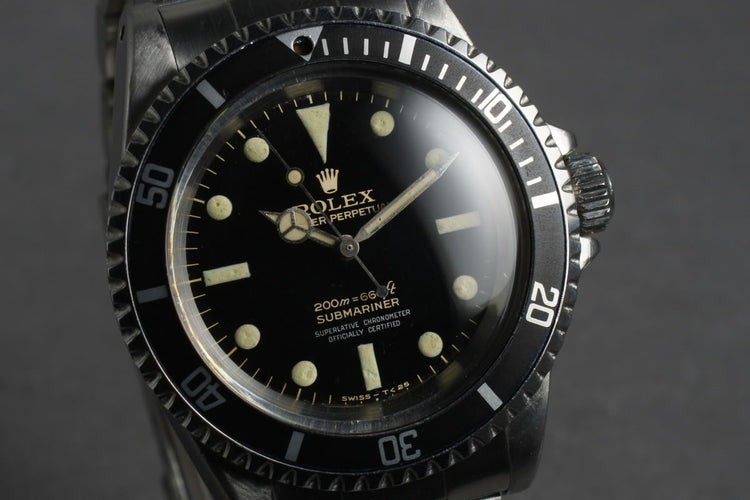 1966 Rolex Submariner 5512 with Glossy Bart Simpson Gilt Dial