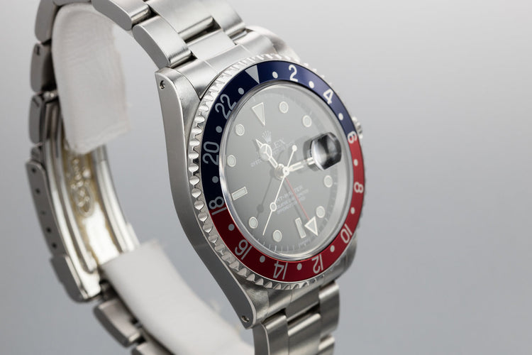 1999 Rolex GMT-Master 16700 SWISS Only "Pepsi" with Box and Papers