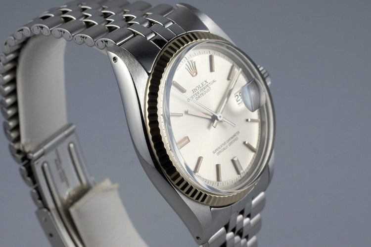 1972 Rolex Datejust 1601 Silver Sigma Dial