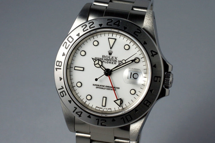 1997 Rolex Explorer II 16570 White Dial