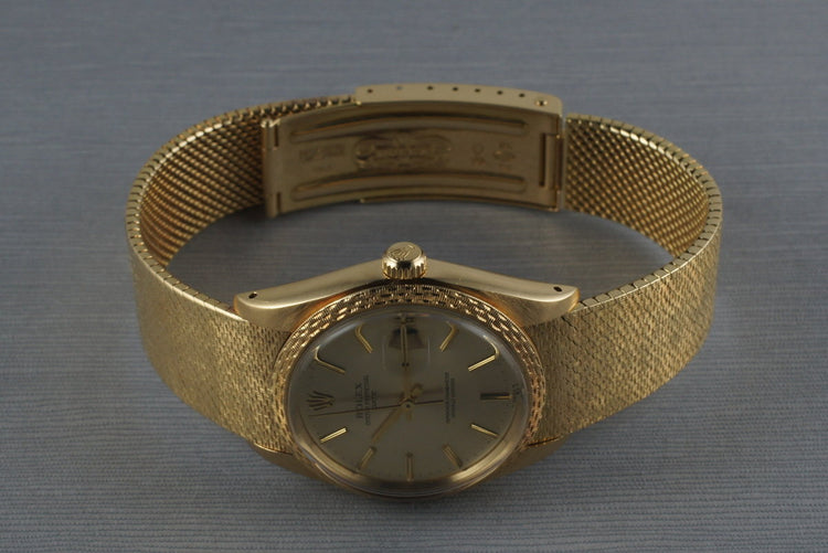 1982 Rolex Solid 18K Date 1514 with Rare Rolex Band