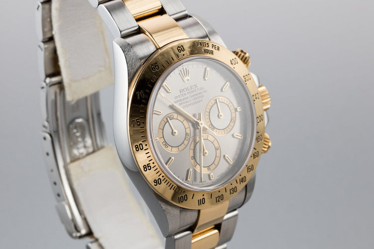 1999 Rolex Two-Tone Daytona 16523 Grey Dial with Box