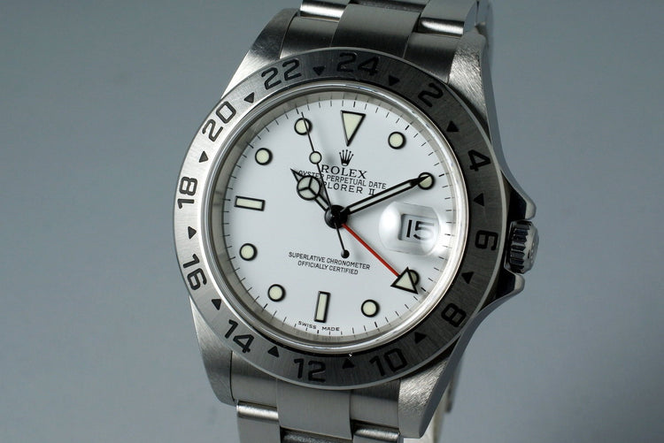 2003 Rolex Explorer II 16570 White Dial