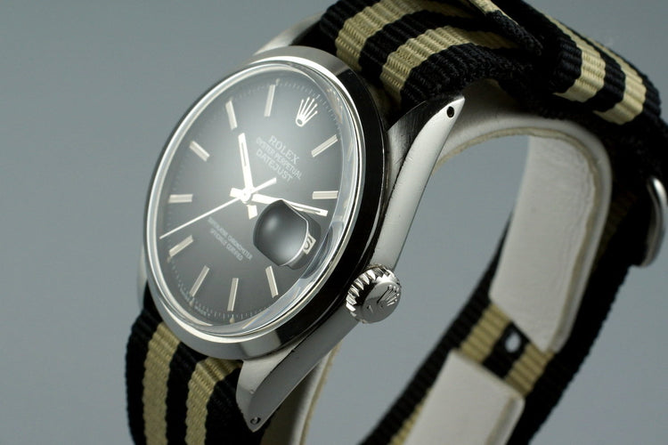 1970 Rolex DateJust 1600 Matte Black Dial