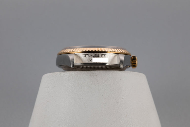 1995 Rolex Two Tone DateJust 16233 No Lume Pyramid Numeral Dial with Box and Papers