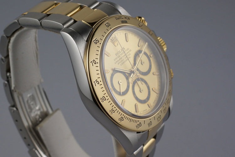 1997 Rolex Two Tone Zenith Daytona 16523 with Box and Papers