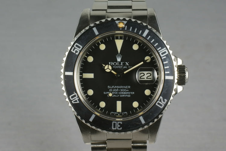 Rolex Submariner 16800 Matte Dial Box and Papers