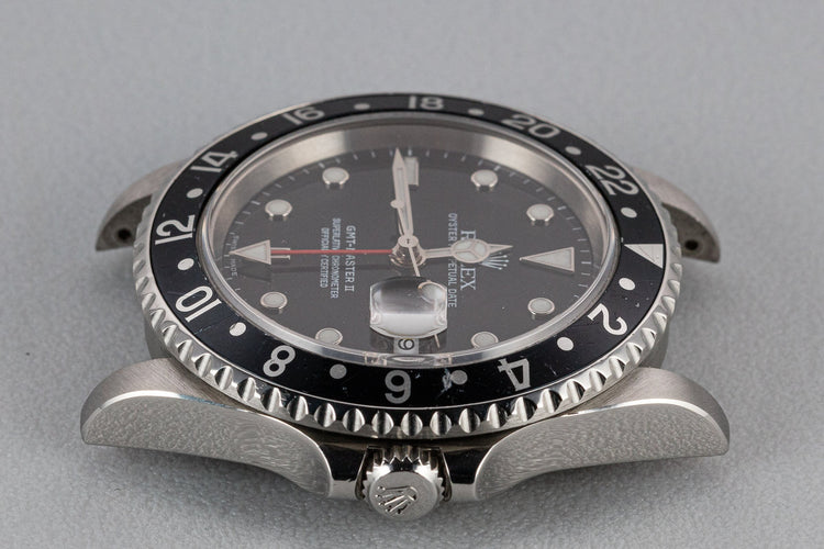 2002 Rolex GMT-Master II 16710 Black Bezel with Box and Papers