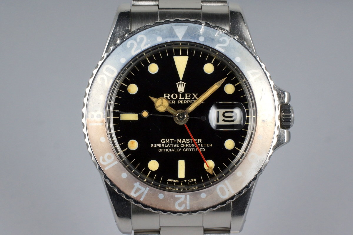 HQ Milton - 1964 Rolex GMT 1675 Glossy Gilt Dial with 'Ghost