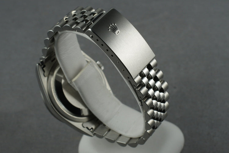 Rolex Datejust 16220 with Silver Stick Dial and Box and Papers