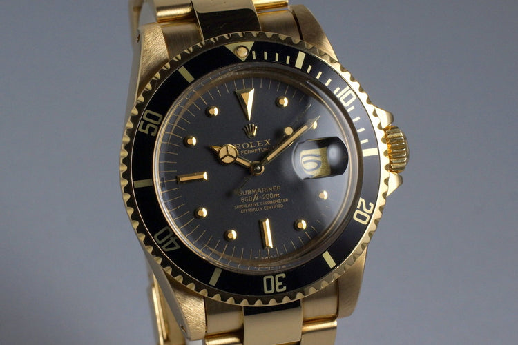 1978 YG Rolex Submariner 1680 Black Nipple Dial