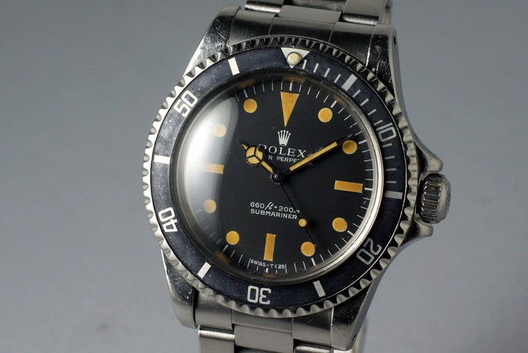1972 Rolex Submariner 5513 Serif Dial