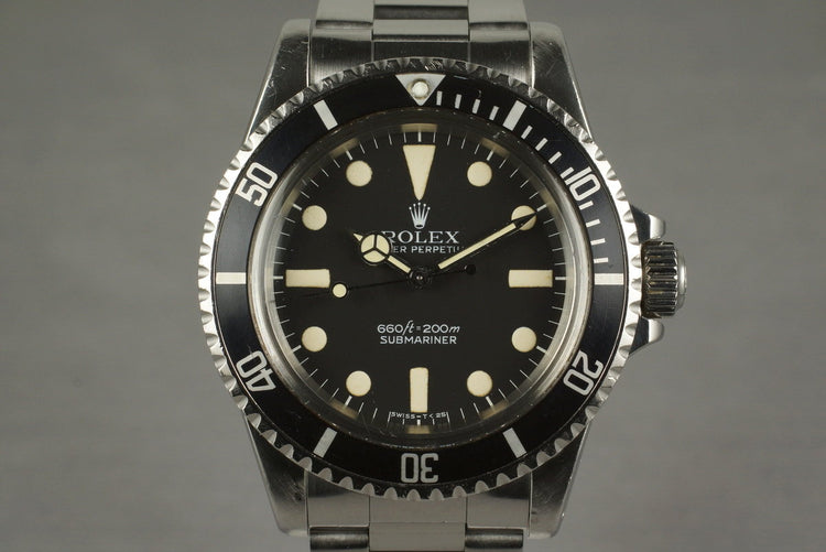 1978 Rolex Submariner 5513 Mark 1 Maxi Dial
