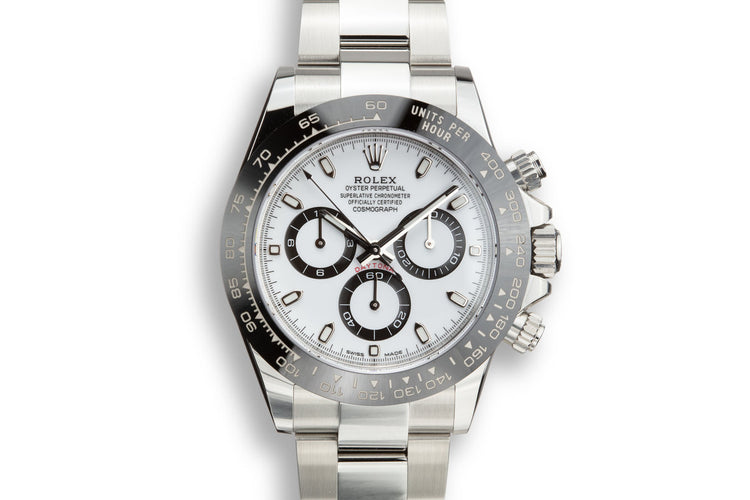 2019 Rolex Daytona 16500LN White Dial with Box and Papers