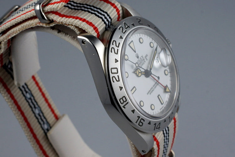 1995 Rolex Explorer II 16570 White Dial