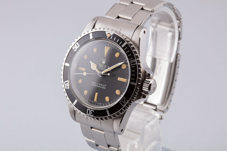 1966 Vintage Rolex Submariner 5513 Meters First Dial