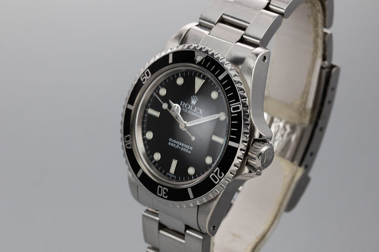 1985 Rolex Submariner 5513 with SWISS Only Service Dial