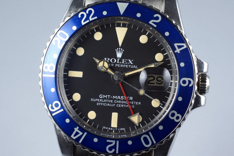 1978 Rolex GMT 1675 Blueberry