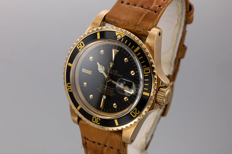 1978 Rolex 18K YG Submariner 1680 with Black Nipple Dial