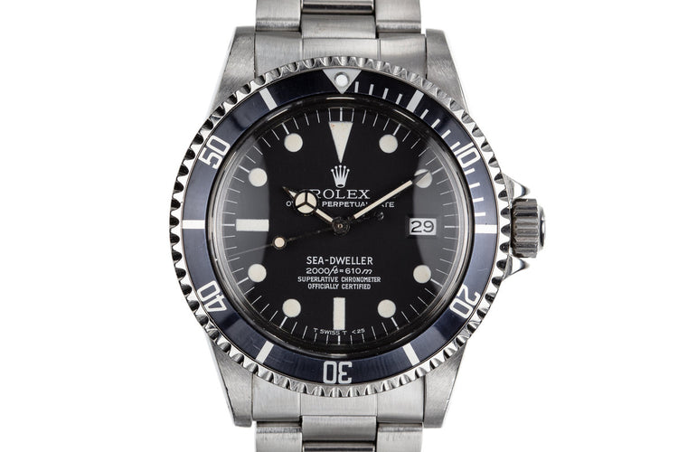 1979 Rolex Sea-Dweller 1665 with Rail Dial