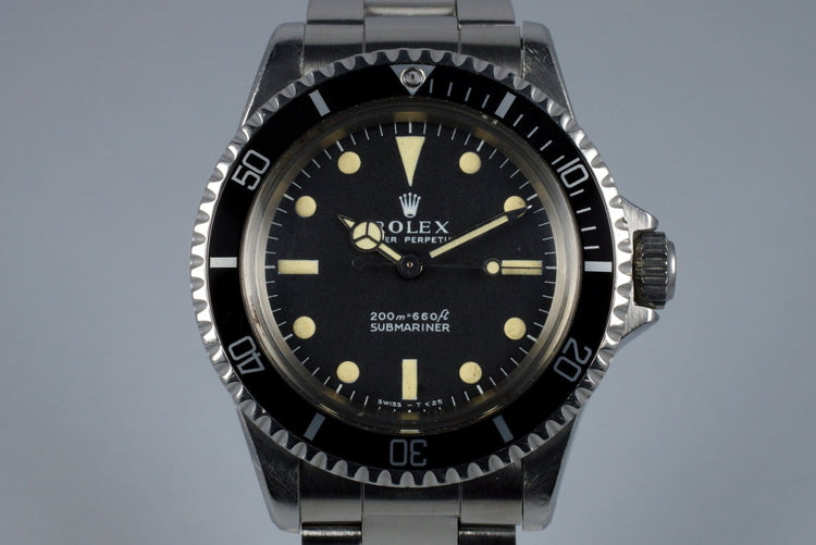 1966 Rolex Submariner 5513 Meters First Dial