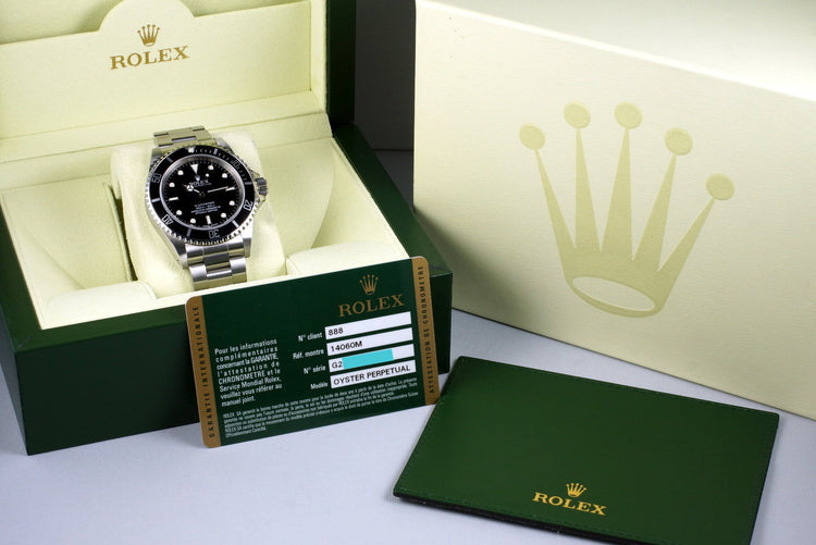 2011 Rolex Submariner 14060M 4 Line Dial with Box and Papers